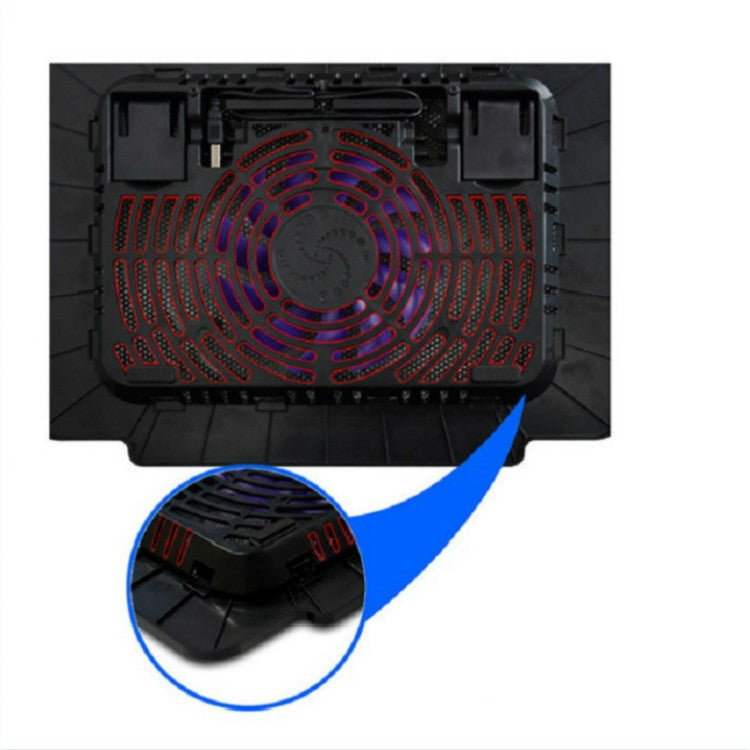 COOLCOLD K16 Soporte de ajuste de enfriamiento silencioso para radiador de computadora portátil