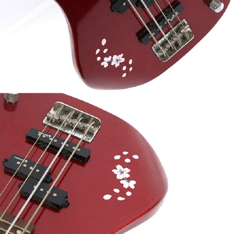 2 uds pegatinas de Panel de guitarra pegatinas de flor de cerezo DIY pasta de ukeleles, 2 PCS Guitar Panel Stickers