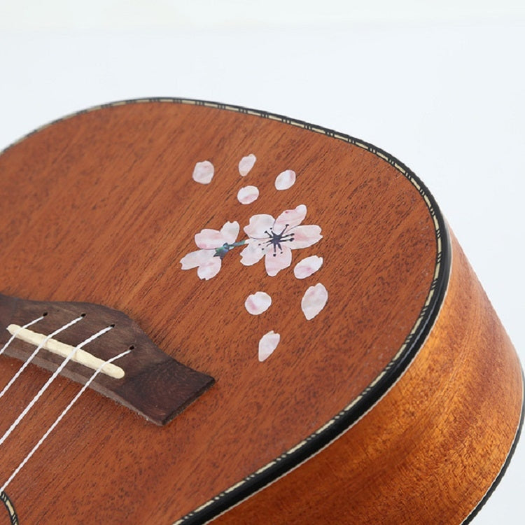 2 uds pegatinas de Panel de guitarra pegatinas de flor de cerezo DIY pasta de ukeleles, 2 PCS Guitar Panel Stickers