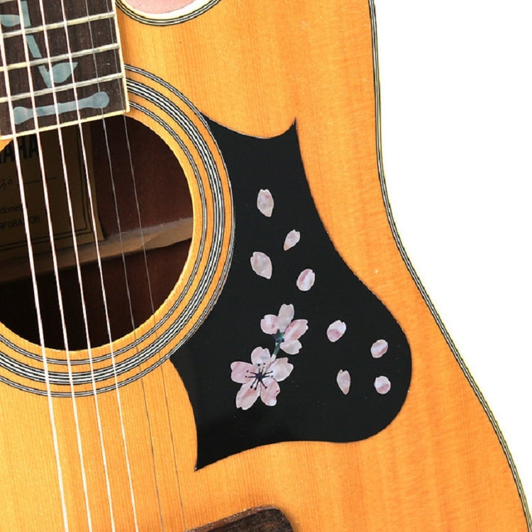 2 uds pegatinas de Panel de guitarra pegatinas de flor de cerezo DIY pasta de ukeleles, 2 PCS Guitar Panel Stickers