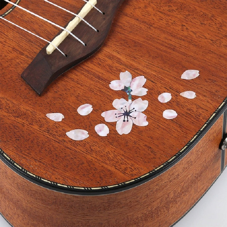 2 uds pegatinas de Panel de guitarra pegatinas de flor de cerezo DIY pasta de ukeleles, 2 PCS Guitar Panel Stickers