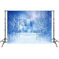 2,1 m x 1,5 m Frozen Party Setting Snow Foto Tela de fondo, Frozen