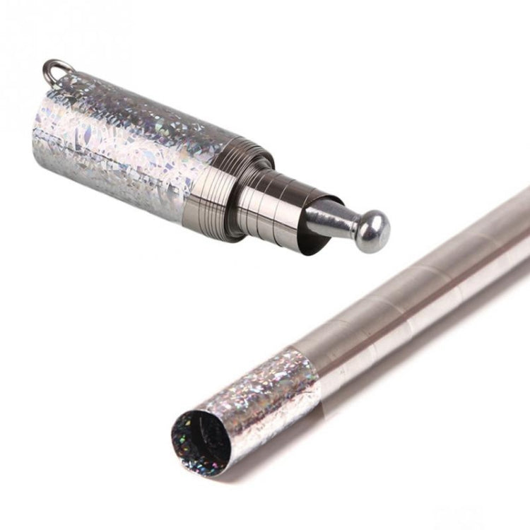 3 PCS 110cm Longitud Magic Props Stick Silver Metal Elastic Stick, Metal Elastic Stick