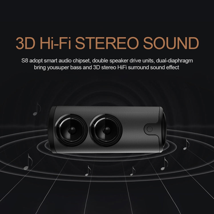ZEALOT S8 Altavoz estéreo 3D con Bluetooth, columna de Subwoofer Inalámbrico, Control táctil portátil, reproducción de tarjeta AUX TF, manos libres con micrófono