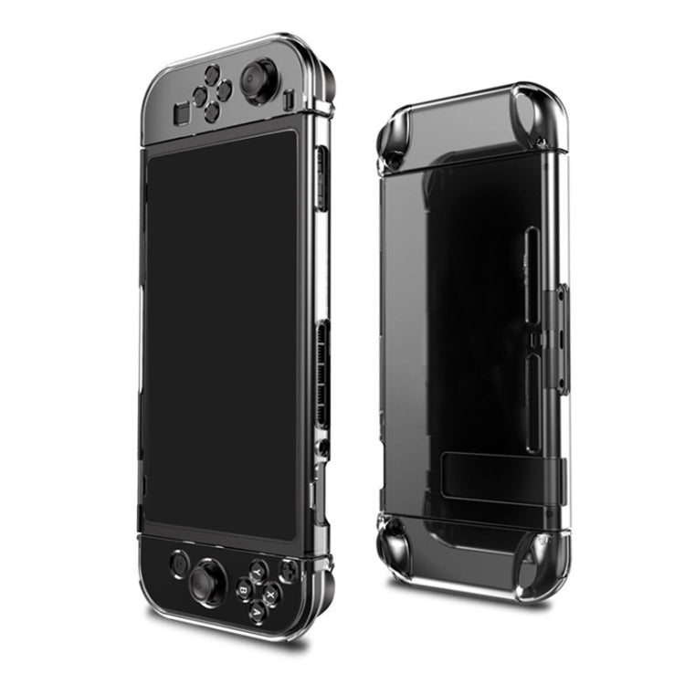 Cubierta de protección de PC dura para Nintendo Switch NS, carcasa de plástico de cristal desmontable, accesorios para controlador de consola
