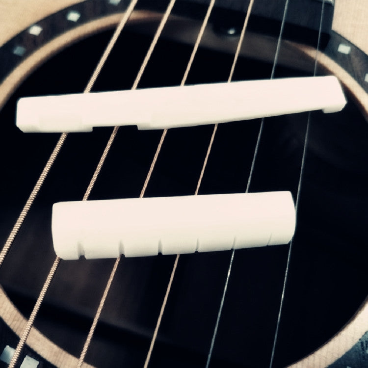 Almohada para cuerdas de guitarra, almohada de hueso de buey superior e inferior, puente, accesorios para guitarra, Guitar String
