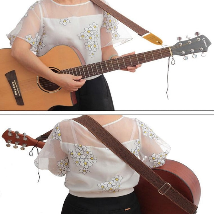 Correa de algodón y lino para guitarra, correa Diagonal para hombro, Accesorios para Instrumentos Musicales
