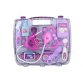 Juego de estetoscopio de simulación, caja de medicina portátil, juguete para juego de rol de médico infantil, Stethoscope Set (Purple), Stethoscope Set (Blue)
