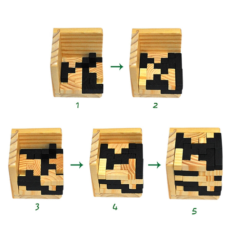 Rompecabezas 3D creativo Luban juguetes de madera entrelazados, Luban Interlocking