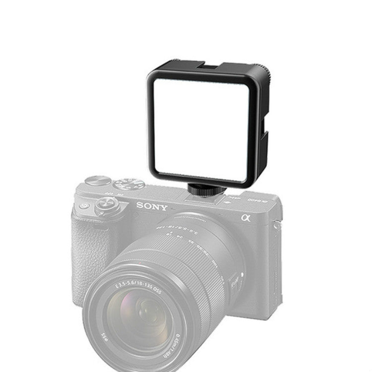 VIJIM VL81 portátil tres zapatos fríos y calientes luz de relleno de temperatura de doble Color luz de iluminación de grabación de disparo, VL81