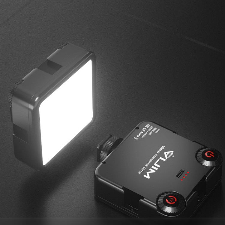 VIJIM VL81 portátil tres zapatos fríos y calientes luz de relleno de temperatura de doble Color luz de iluminación de grabación de disparo, VL81