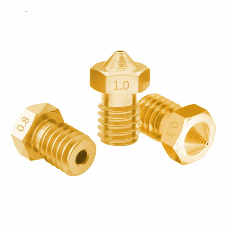 8 Uds Bugatti accesorios para impresora 3D E3D-V5 boquilla V6 consumibles de rosca M6 boquilla caliente, 1.75/0.2mm, 1.75/0.25mm, 1.75/0.3mm, 1.75/0.35mm, 1.75/0.4mm, 1.75/0.5mm, 1.75/0.6mm, 1.75/0.8mm, 1.75/1.0mm, 3/0.2mm, 3/0.3mm, 3/0.4mm, 3/0.5mm   ...