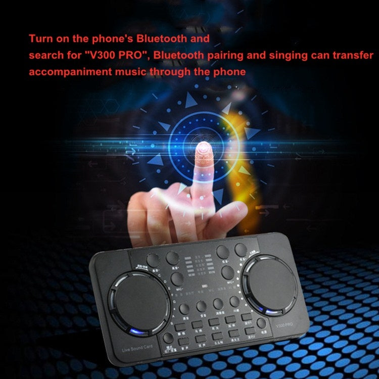 Tarjeta de sonido en vivo V300 PRO, teléfono móvil, computadora, grabación, juego de tarjeta de sonido para cantar