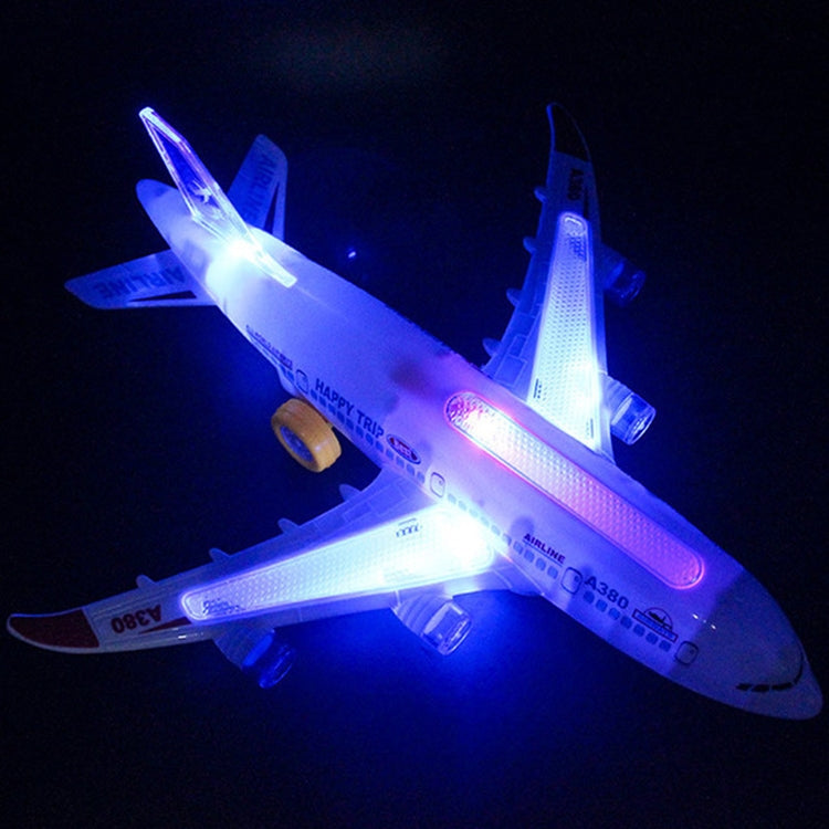 Modelo de avión juguetes Flash eléctrico música avión niños juguete DIY avión regalo