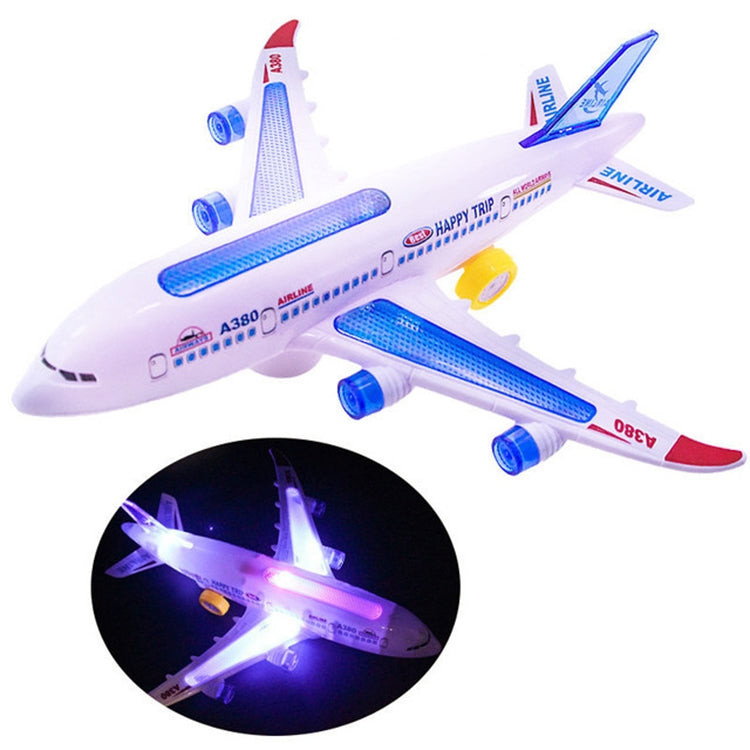 Modelo de avión juguetes Flash eléctrico música avión niños juguete DIY avión regalo