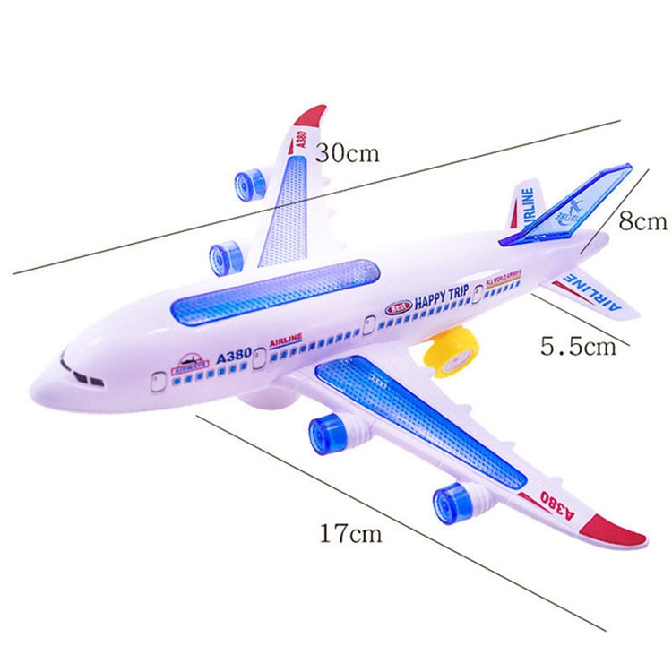 Modelo de avión juguetes Flash eléctrico música avión niños juguete DIY avión regalo