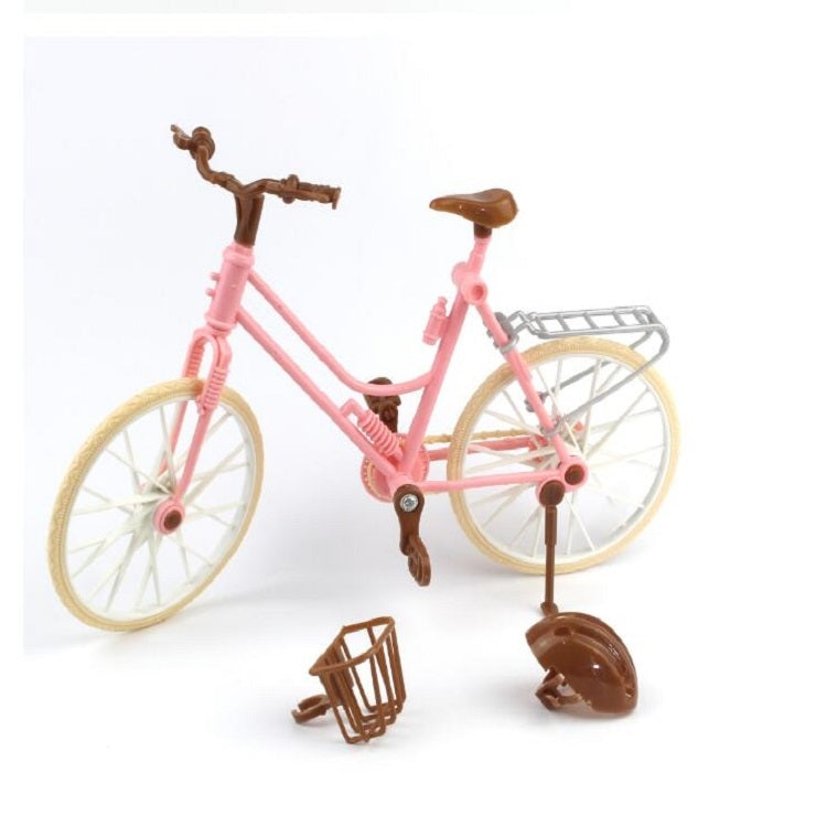 Casa de muñecas de 3 piezas, hermosas y elegantes bicicletas de juguete desmontables para niños, 3 PCS Bicycles