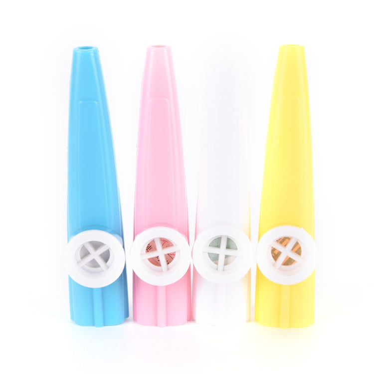 Instrumento de acompañamiento para niños Kazoo de plástico de 10 piezas, entrega de color al azar, 10PCS Kazoo