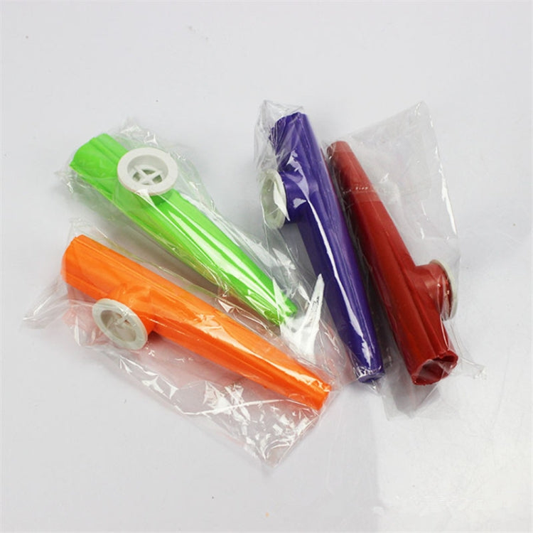 Instrumento de acompañamiento para niños Kazoo de plástico de 10 piezas, entrega de color al azar, 10PCS Kazoo