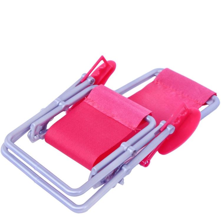 Silla de playa plegable de lona reclinable 1:6 para muñeca Barbie, Folding Canvas Beach Chair