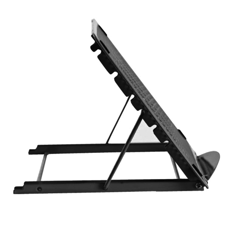 Soporte ventilado ajustable de malla metálica de refrigeración plegable de escritorio portátil
