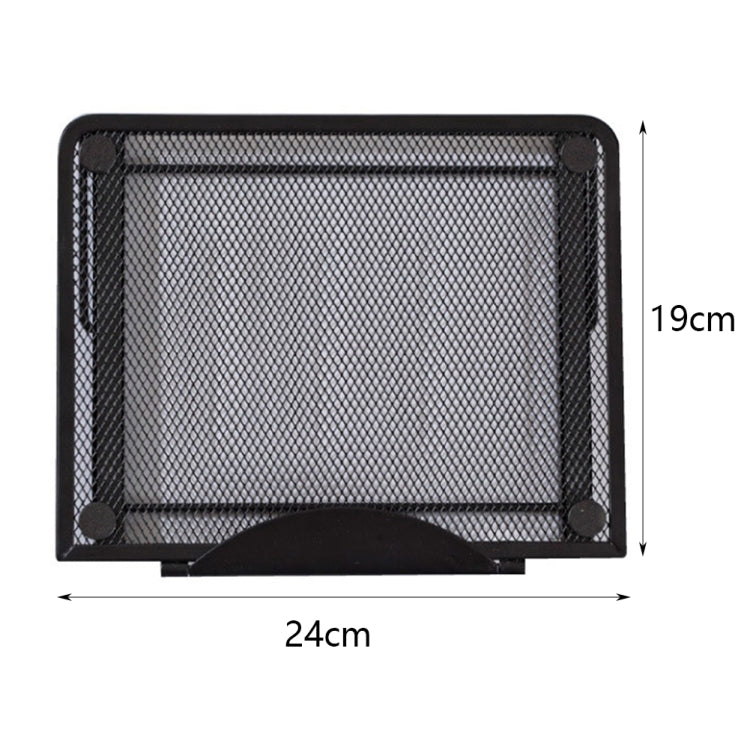 Soporte ventilado ajustable de malla metálica de refrigeración plegable de escritorio portátil