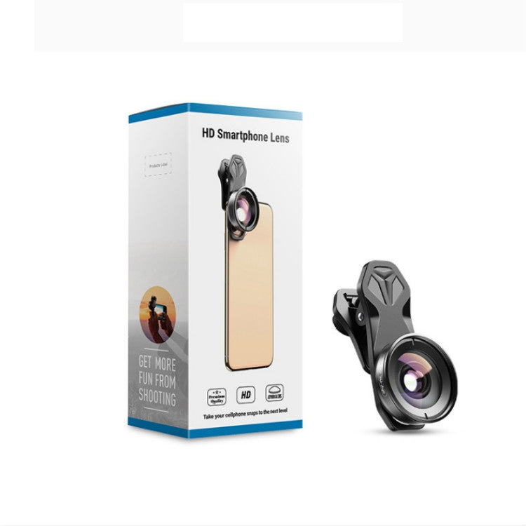 APEXEL APL-HB2X 2X Teleobjetivo Extendido Profesional HD Externo Teléfono Móvil Lente Universal, 2X Telephoto