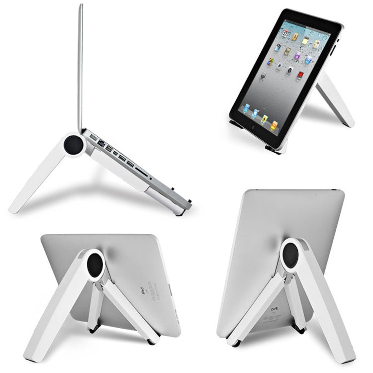 Soporte de escritorio para ordenador portátil y tableta, soporte triangular de refrigeración