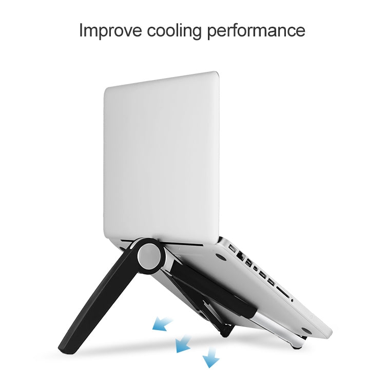 Soporte de escritorio para ordenador portátil y tableta, soporte triangular de refrigeración