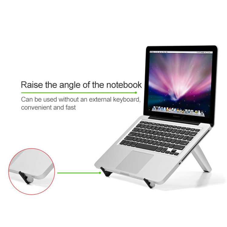 Soporte de escritorio para ordenador portátil y tableta, soporte triangular de refrigeración