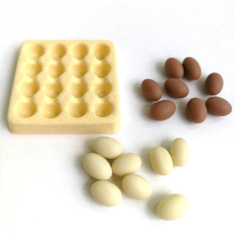 Mini caja de huevos para casa de muñecas con 16 huevos modelo de juguete, Mini Egg Box