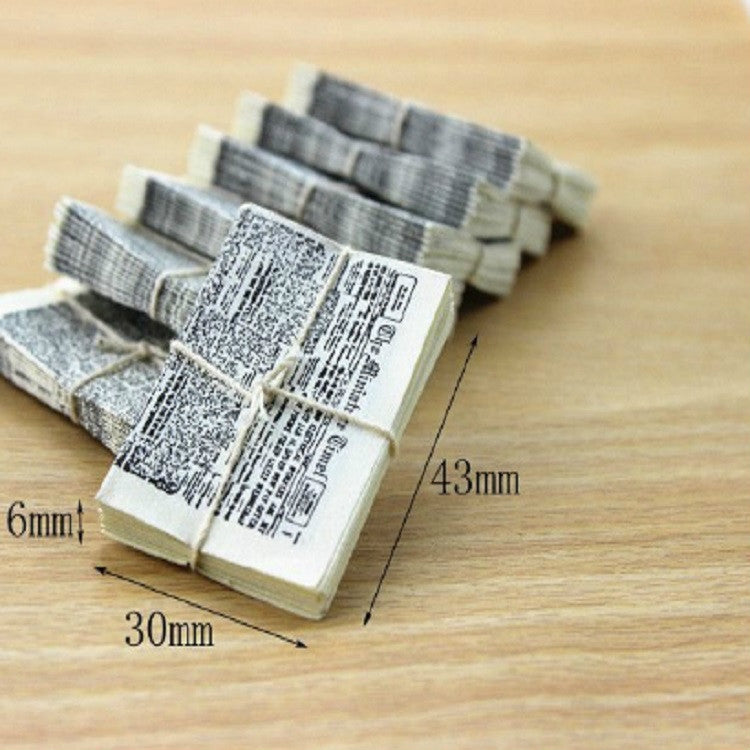 Casa de muñecas Simulación en miniatura Un paquete de periódico Juguete para niños, One Bundle of Newspaper