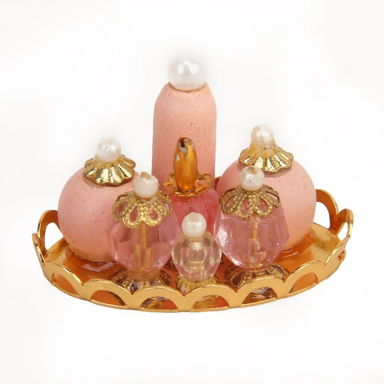 Juego de cosméticos para decoración de tocador de casa de muñecas Mini de 3 piezas