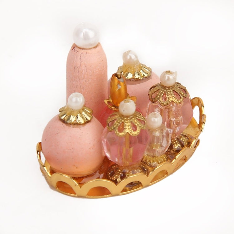 Juego de cosméticos para decoración de tocador de casa de muñecas Mini de 3 piezas