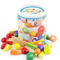 Juguete para cortar verduras y frutas Woodiness, juguete educativo y de desarrollo temprano para niños, Fruit Vegetables Cutting