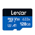 Lexar 633x 128GB Grabadora de conducción de alta velocidad Tarjeta TF dedicada Tarjeta de memoria para teléfono móvil, 128GB