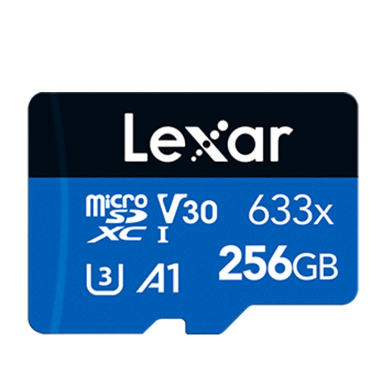 Lexar 633x 256GB Cámara de teléfono móvil de alta velocidad Memoria Interruptor de tarjeta TF Expansión Grabadora de conducción Almacenamiento dedicado Tarjeta de memoria flash, 256GB