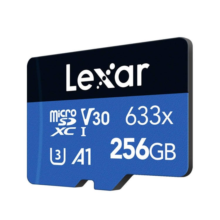 Lexar 633x 256GB Cámara de teléfono móvil de alta velocidad Memoria Interruptor de tarjeta TF Expansión Grabadora de conducción Almacenamiento dedicado Tarjeta de memoria flash, 256GB