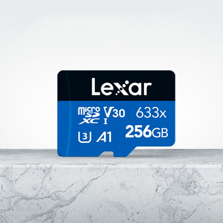 Lexar 633x 256GB Cámara de teléfono móvil de alta velocidad Memoria Interruptor de tarjeta TF Expansión Grabadora de conducción Almacenamiento dedicado Tarjeta de memoria flash, 256GB