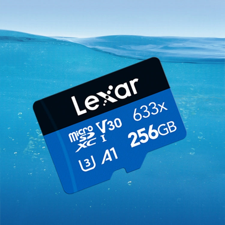 Lexar 633x 256GB Cámara de teléfono móvil de alta velocidad Memoria Interruptor de tarjeta TF Expansión Grabadora de conducción Almacenamiento dedicado Tarjeta de memoria flash, 256GB