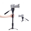 YUNTENG VCT-288RM Cámara SLR Monopie Soporte de cámara Pie Cabezal hidráulico Soporte de fotografía profesional, altura máxima: 1,48 m, VCT-288RM