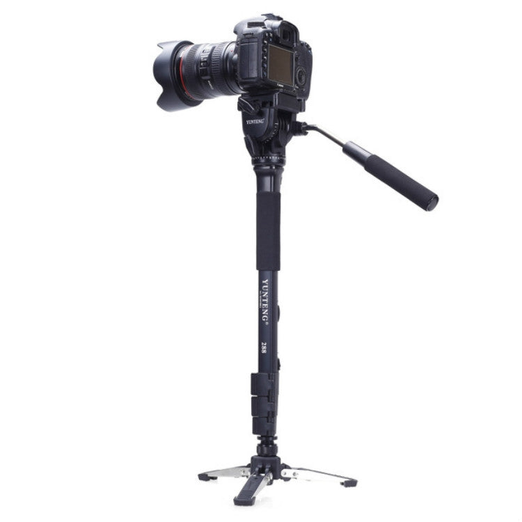 YUNTENG VCT-288RM Cámara SLR Monopie Soporte de cámara Pie Cabezal hidráulico Soporte de fotografía profesional, altura máxima: 1,48 m, VCT-288RM