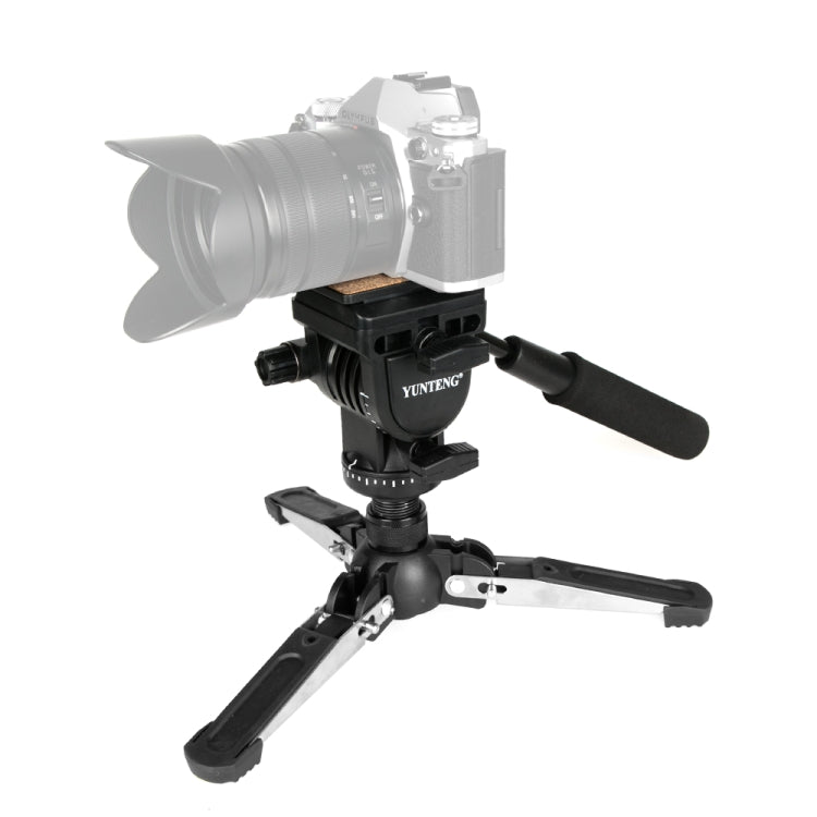 YUNTENG VCT-288RM Cámara SLR Monopie Soporte de cámara Pie Cabezal hidráulico Soporte de fotografía profesional, altura máxima: 1,48 m, VCT-288RM