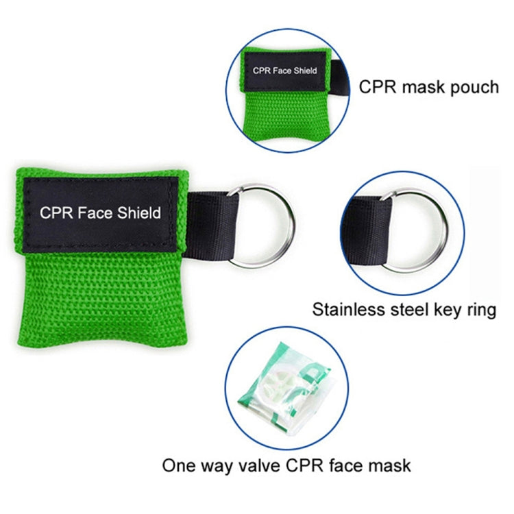Máscara de protección facial de emergencia CPR Llavero Máscara de respiración