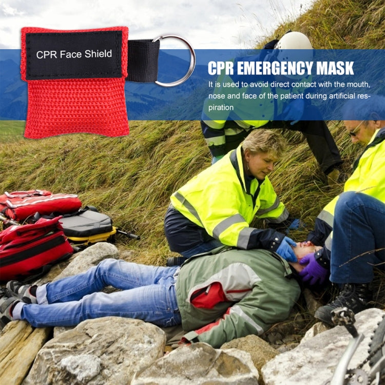 Máscara de protección facial de emergencia CPR Llavero Máscara de respiración