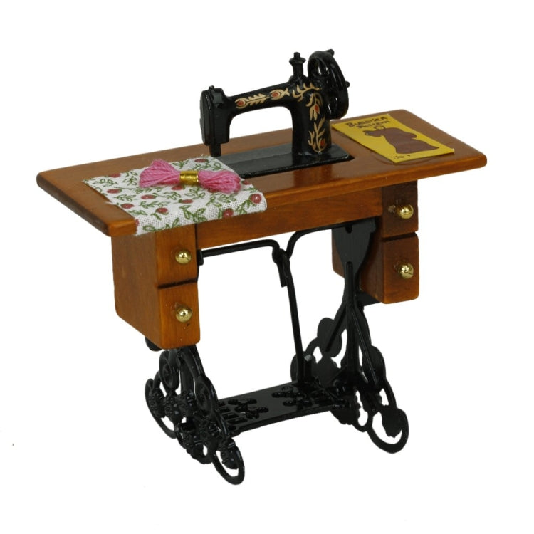 Mini máquina de coser juguete casa de muñecas decoración escena modelo, Sewing Machine