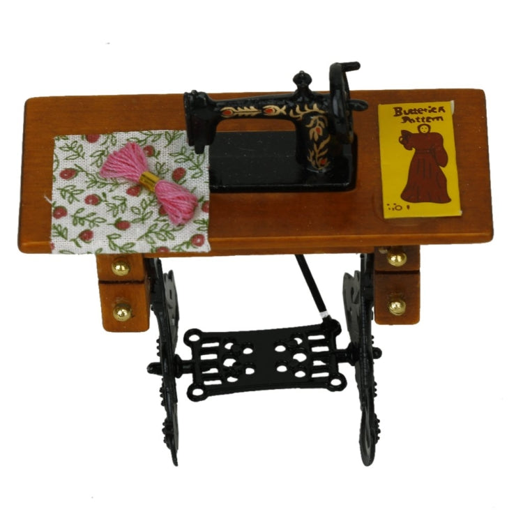 Mini máquina de coser juguete casa de muñecas decoración escena modelo, Sewing Machine