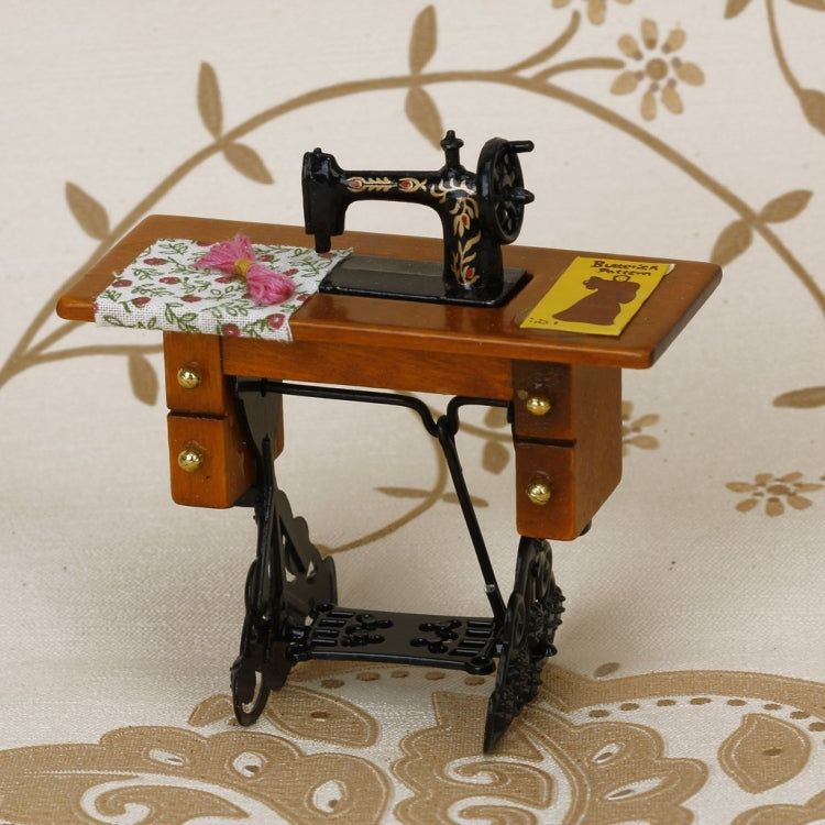 Mini máquina de coser juguete casa de muñecas decoración escena modelo, Sewing Machine