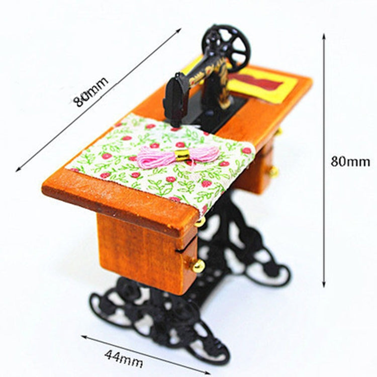 Mini máquina de coser juguete casa de muñecas decoración escena modelo, Sewing Machine