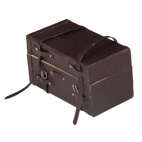 1/12 casa de muñecas en miniatura que lleva maleta Vintage equipaje accesorios de juguetes para juego de imitación, Suitcase Luggage